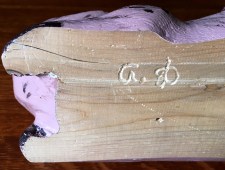 Aime's signature on cat